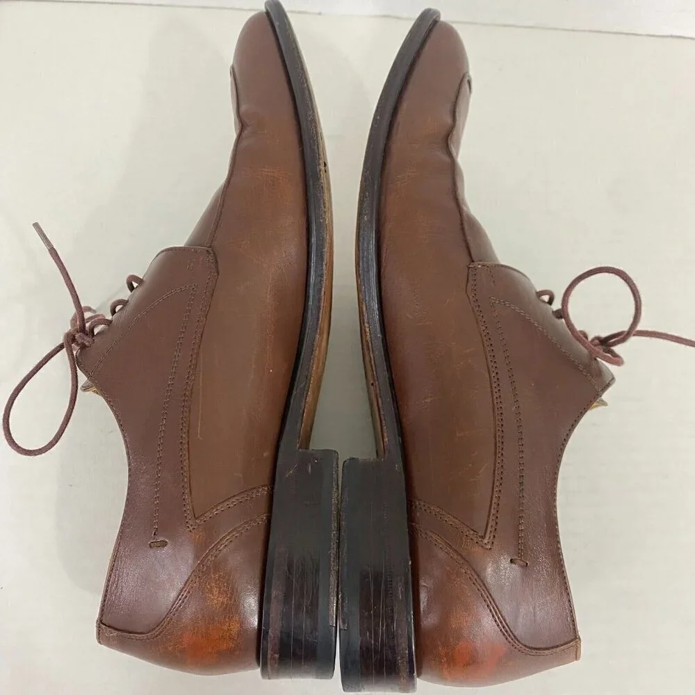 MEZLAN "Columbus" Brown Leather Oxford Dress Shoes Mens Sz 8 M‎ Spain Lace Up 8M - Picture 9 of 16